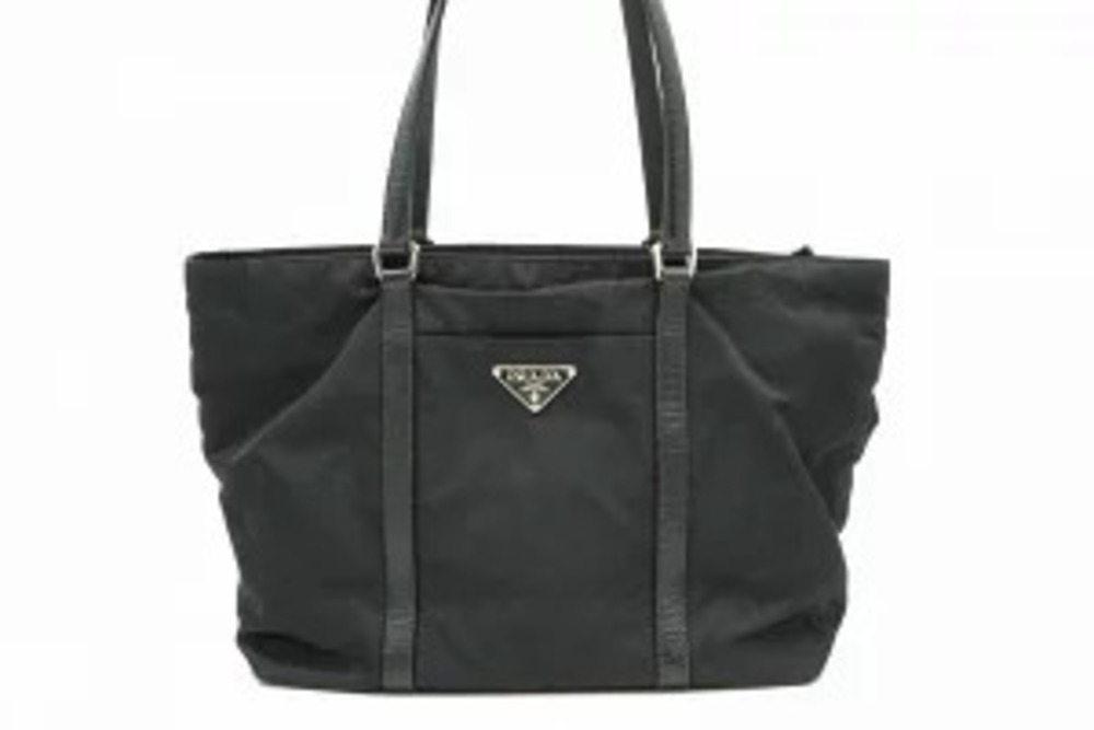Prada Vela Tessuto Hobo Shoulder Bag Black